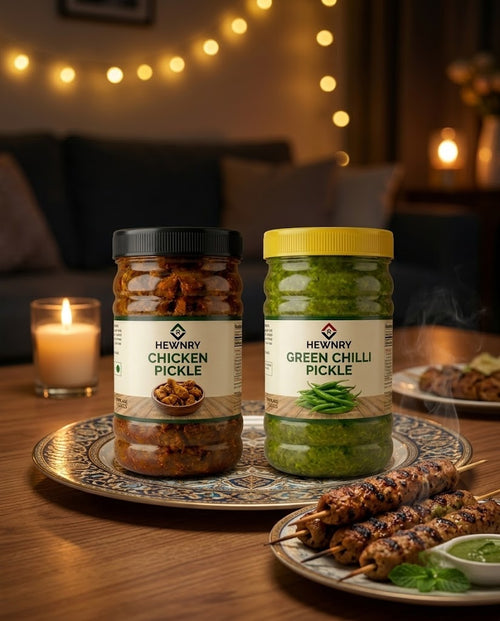 Chicken Achaar + Green Chilli Chutney Duo Offer